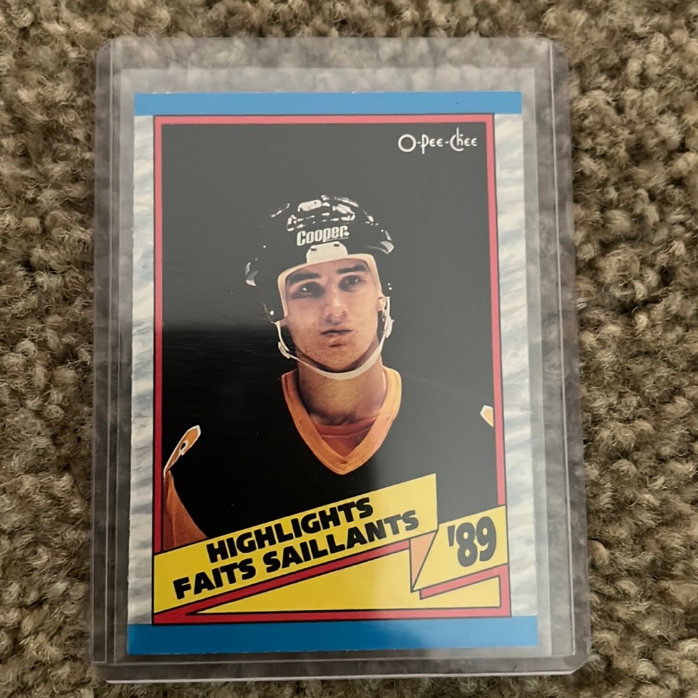 1989 O Pee Chee Highlights Faits Saillants Mario Lemieux card